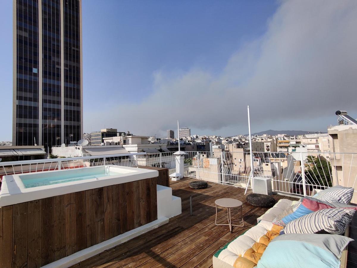 Unique Solar Penthouse With Jacuzzi And Sauna In Central Atene Esterno foto